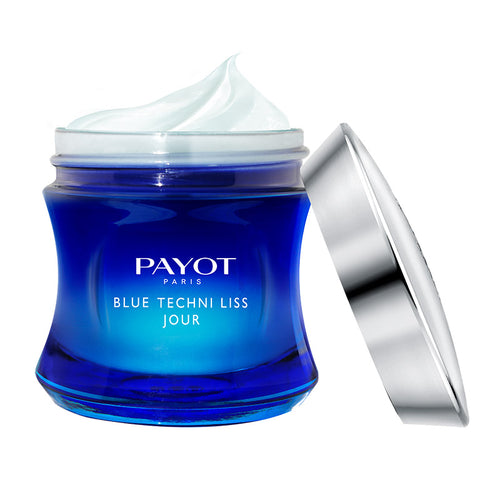 Payot Blue Techni Liss Jour Day Cream open jar