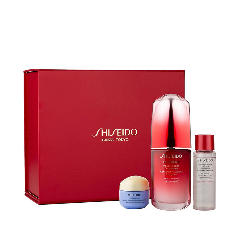 Shiseido Uplift & Firm Power Set package and products