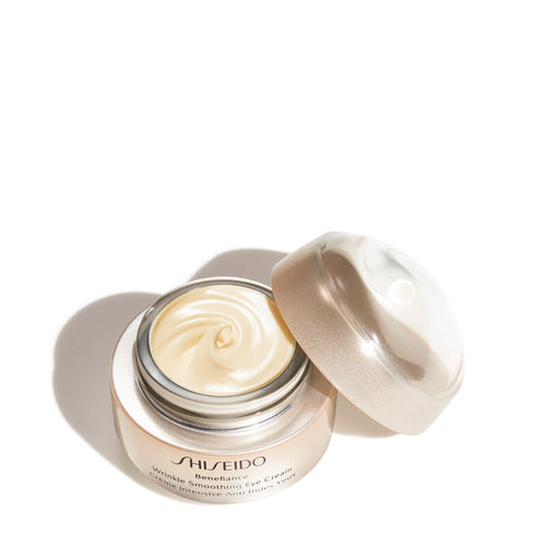 Shiseido Benefiance Wrinkle Smoothing Eye Cream open jar