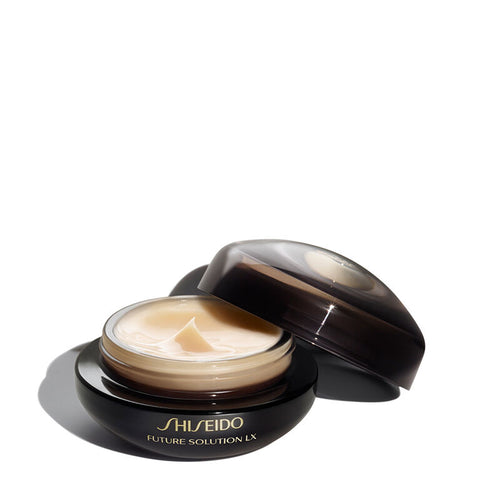 Shiseido Future Solution LX Eye and Lip Contour Regenerating Cream open lid