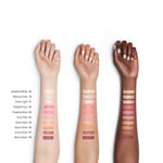Shiseido InnerGlow CheekPowder Swatches on three different skin tones
