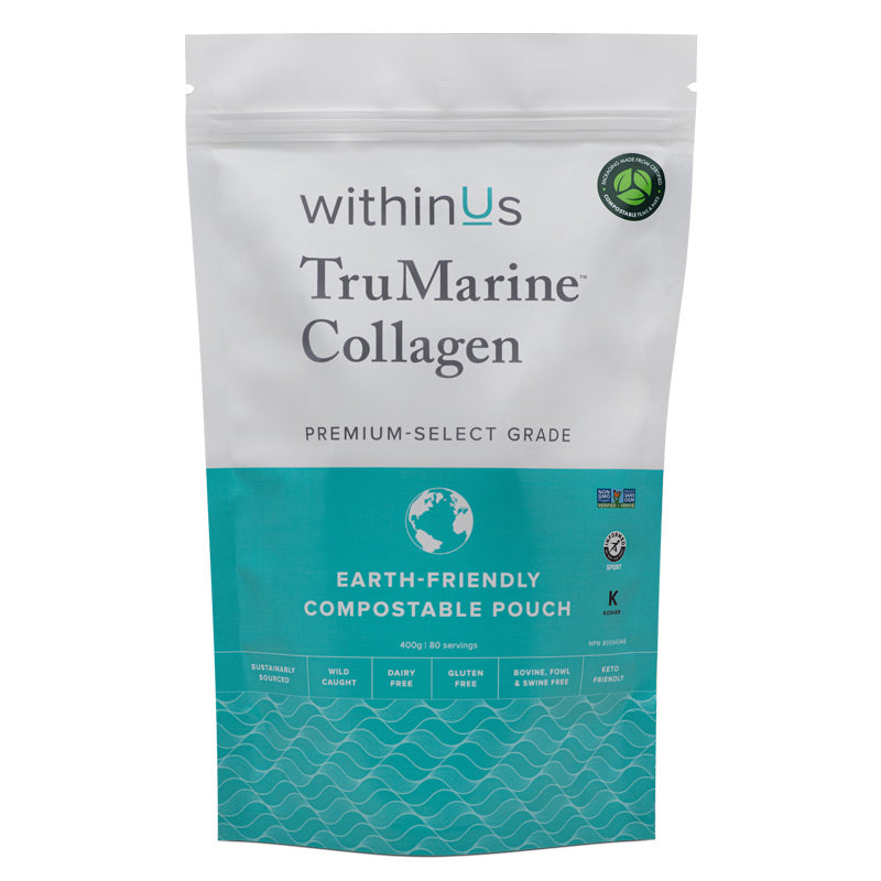 withinUs TruMarine™ Collagen Compostable Pouch - 80 servings